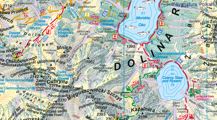 Mapa wykonana ręcznie w programie graficznym lub kartograficznym, najwyższa jakość i czytelność