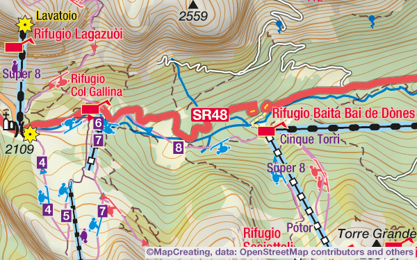 Carta sciistica, scala 1:100.000, Alpi, Italia, creazione di mappe maniera