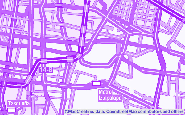 Administrative and road map of Mexixo in 1:200,000 scale. In RGB vivid colours