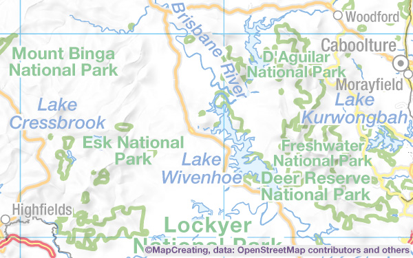 Nature conservation map, scale 1:2,000,000, Australia, mapcreating manner, light saturation