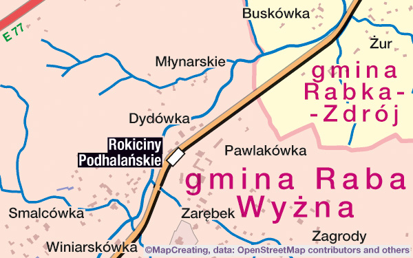 Administrative map of Poland in 1:45,000 scale. Provincies, counties, commmunes division