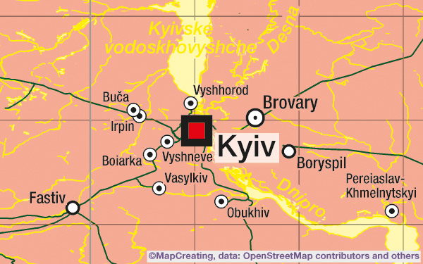 Railway map of Ukraine in 1:4,000,000 scale. Transport map, low-cost for 6$