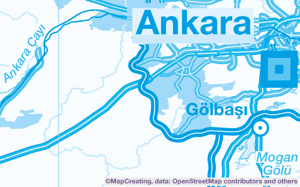 Türkiye'nin bir bölgesinin haritası, 1:900.000 ölçekli Türkiye idari haritası