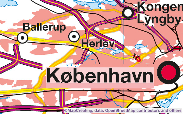 Country map in 1:500,000 scale. Boundaries, cities, roads, water