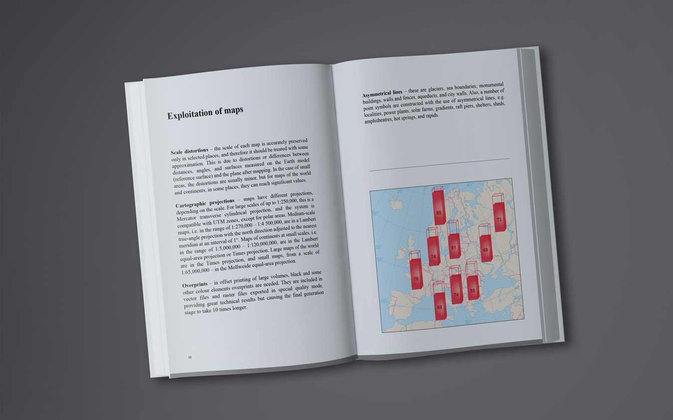 Map in a textbook or scientific article. Small, legible, fitting needs, data personalized