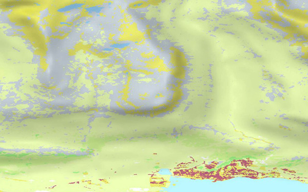 Landslagskort, mælikvarði 1:45.000, Ísland, kortagerð, hár þéttleiki