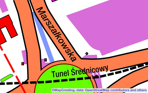 Contrast map with vivid colours and larger symbols